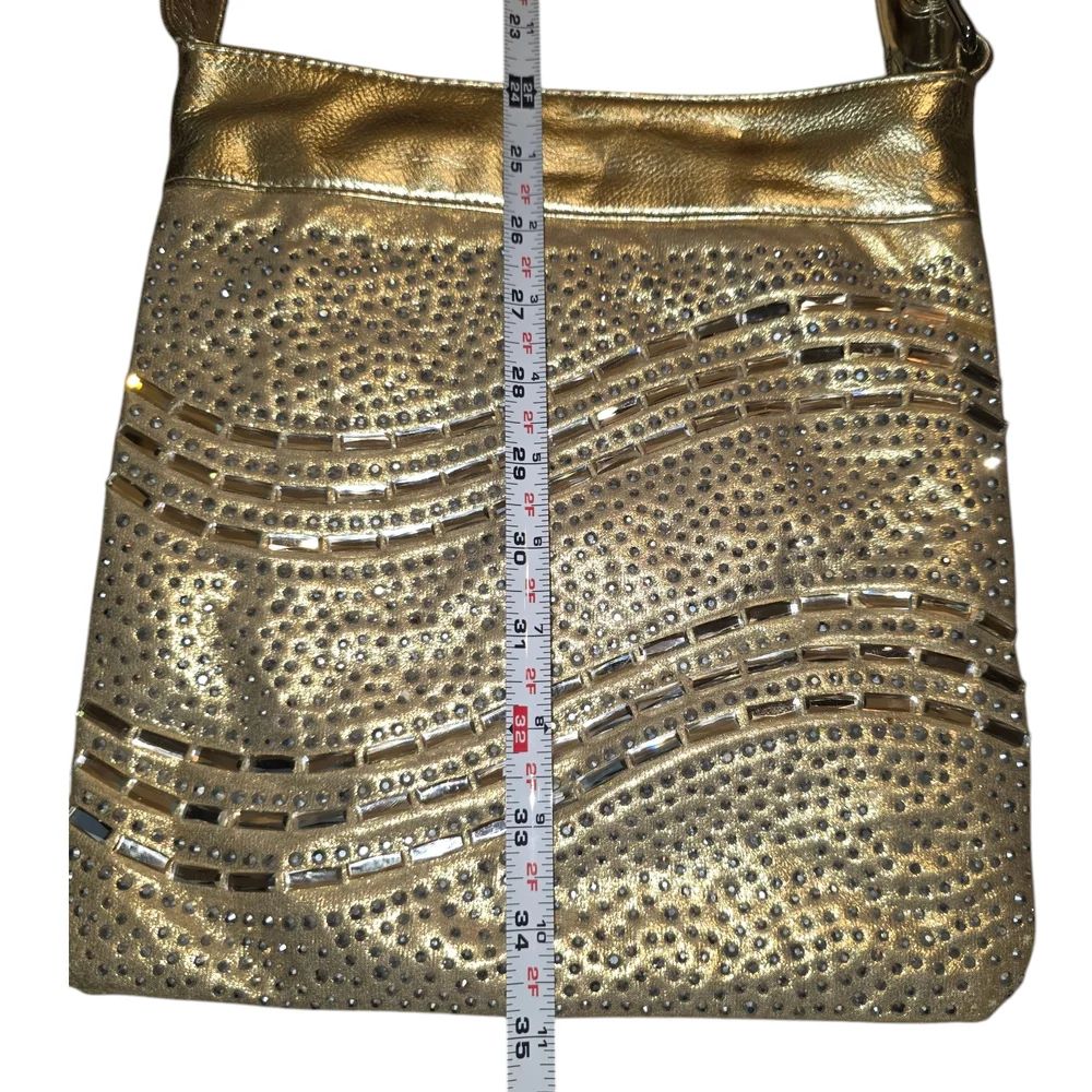 Gold Studded Shoulder Bag - Picture 3 of 8